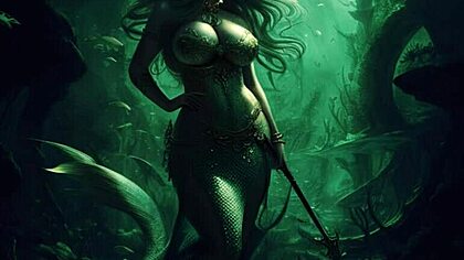 Xxx Fantasy Art Wallpaper - Mermaid Cartoon Porn - Lusty mermaids love sucking big and hard cocks of  humans - CartoonPorno.xxx